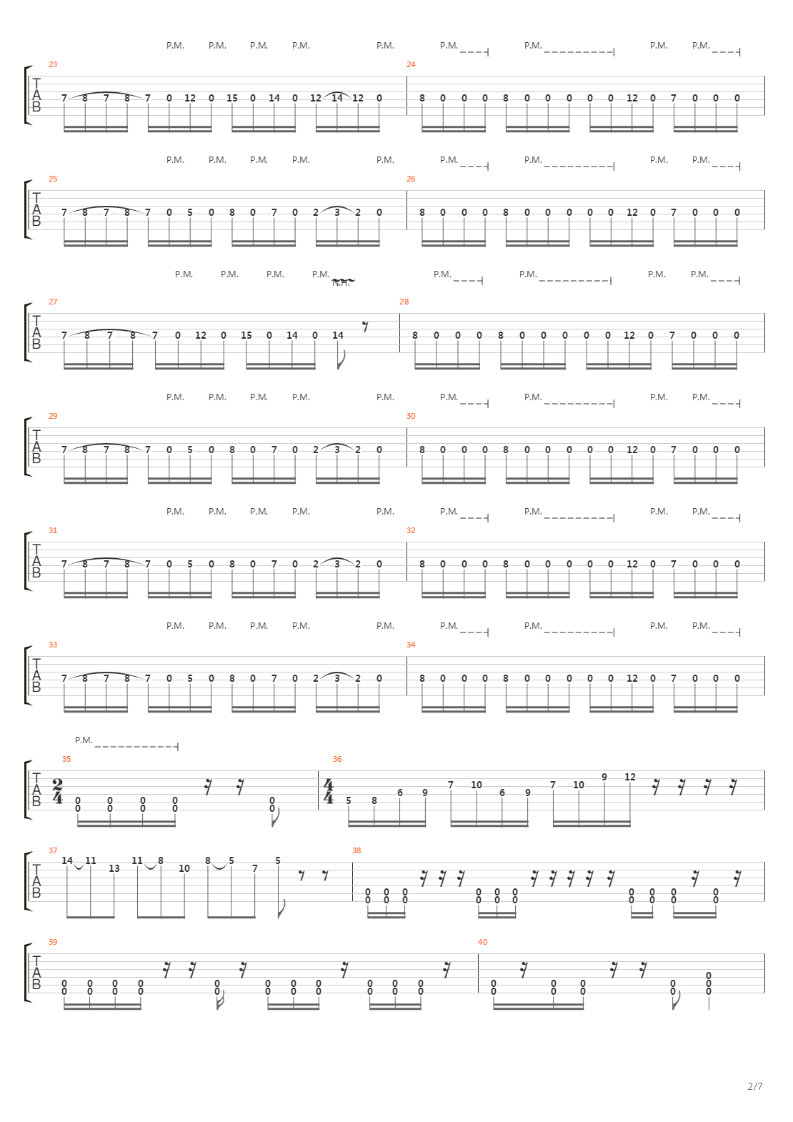 The Relapse吉他谱