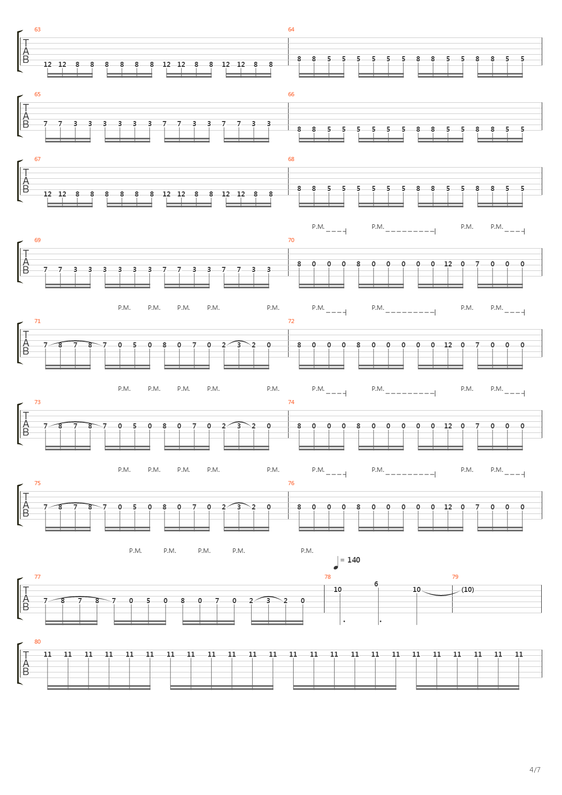 The Relapse吉他谱