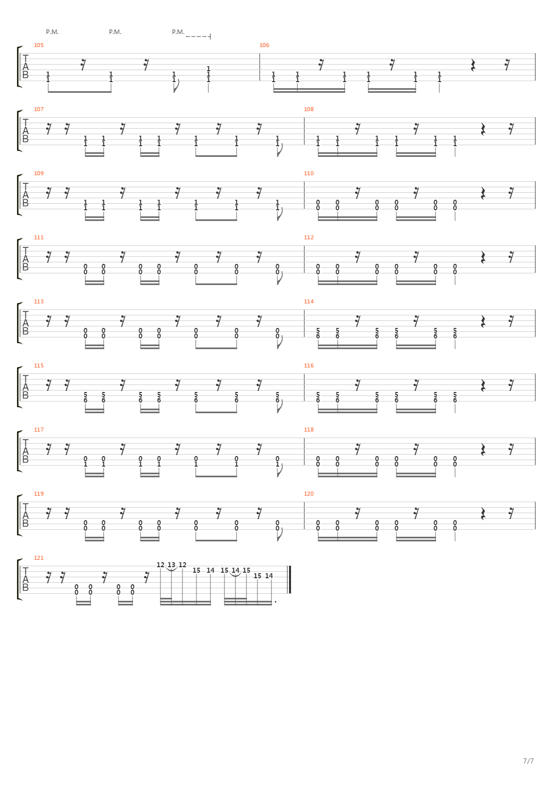 The Relapse吉他谱