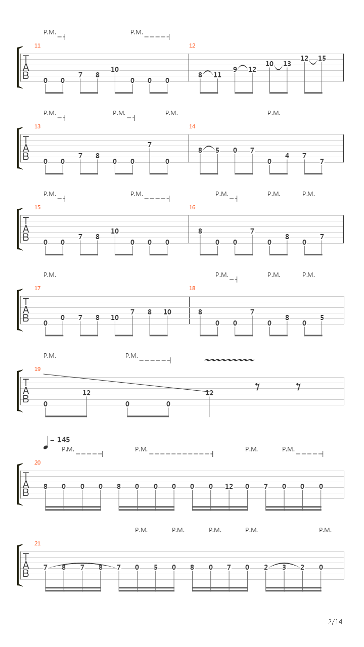 The Relapse吉他谱