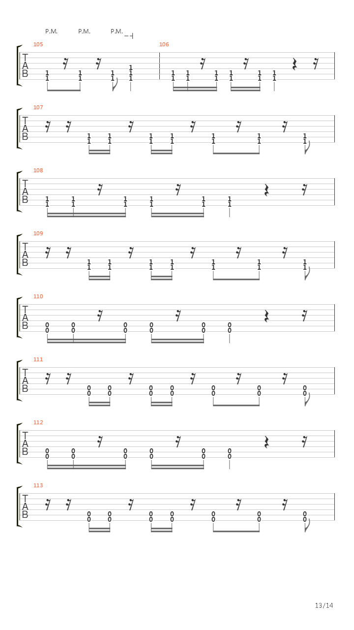 The Relapse吉他谱