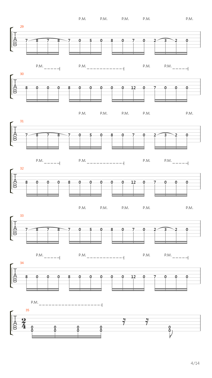 The Relapse吉他谱