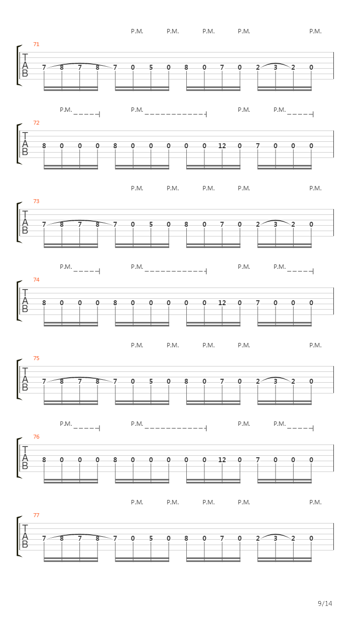 The Relapse吉他谱