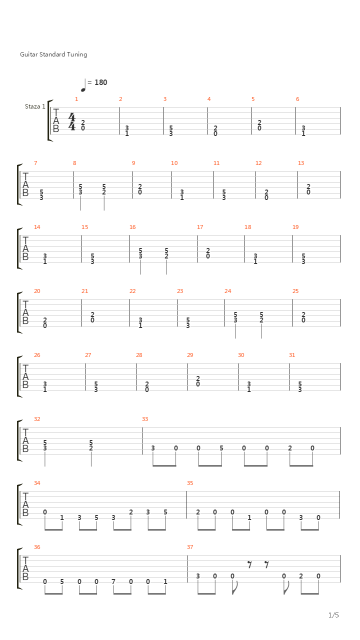 The Hurry吉他谱