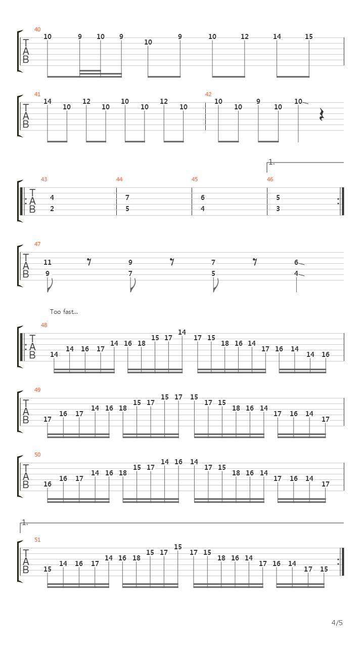 Shinja No Koushin吉他谱