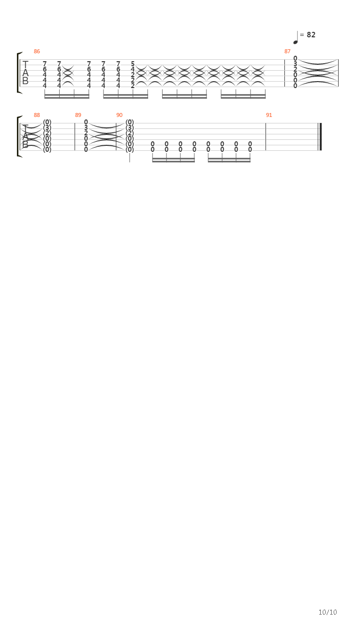 Left Behind吉他谱