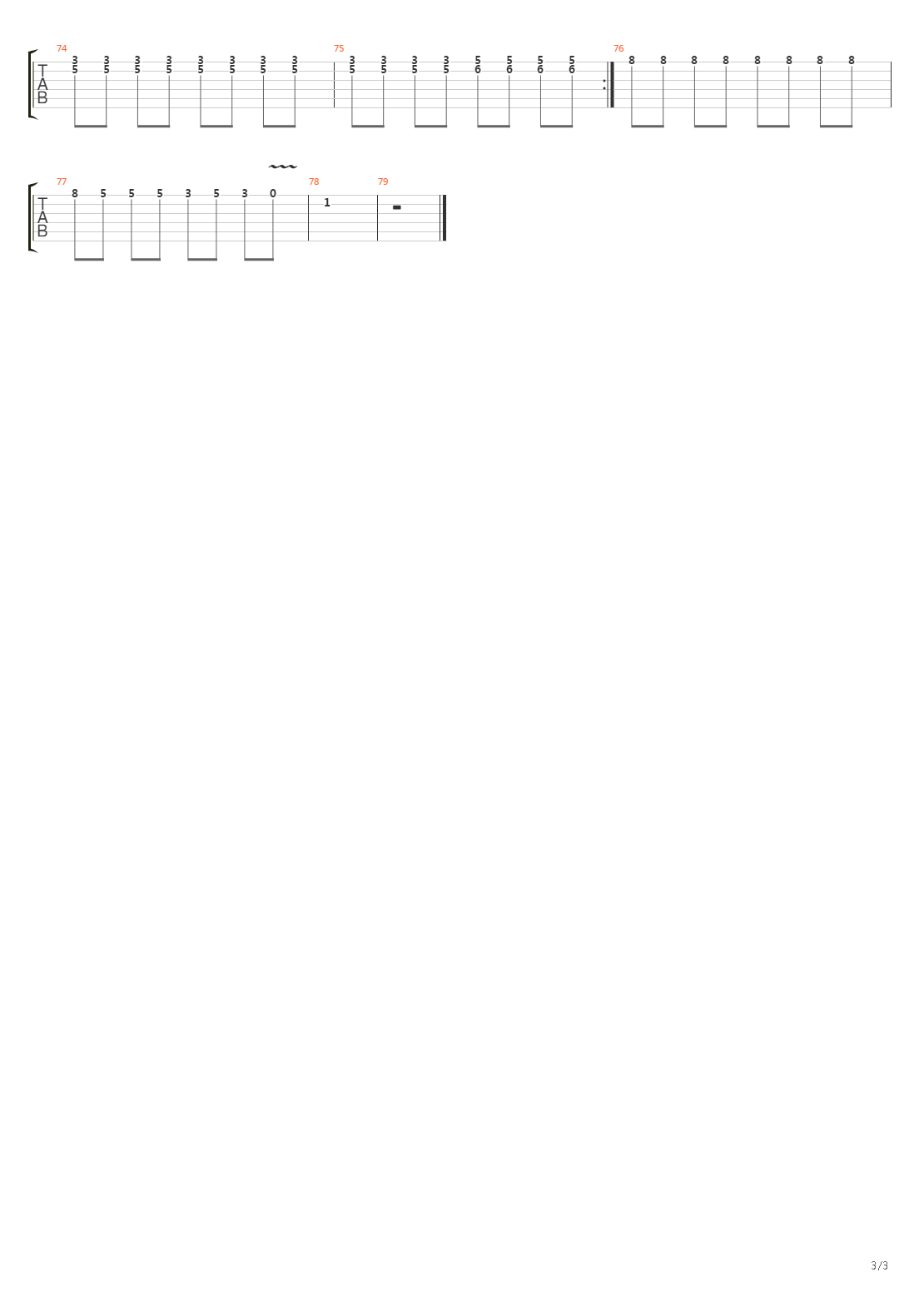 Artificial吉他谱