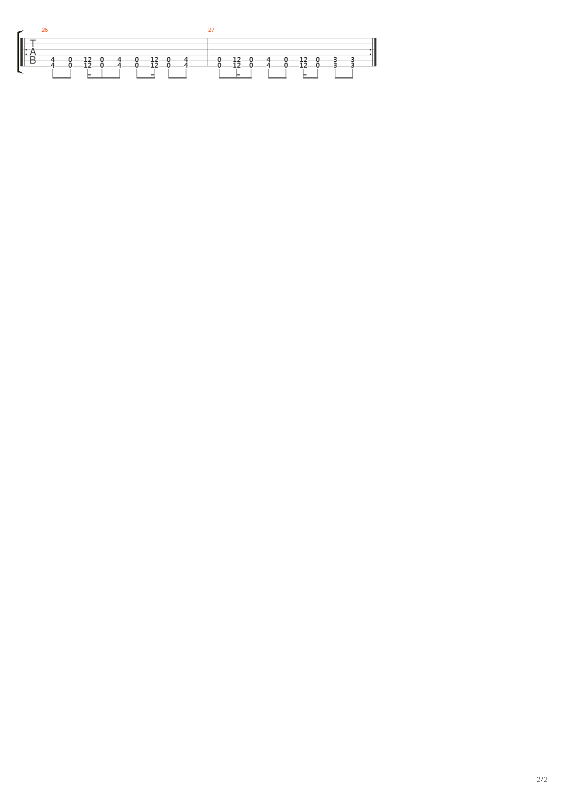 Reactor吉他谱