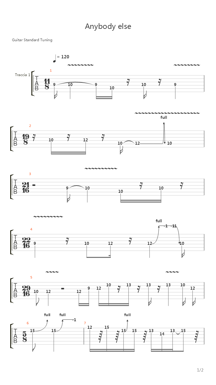 Anybody Else吉他谱