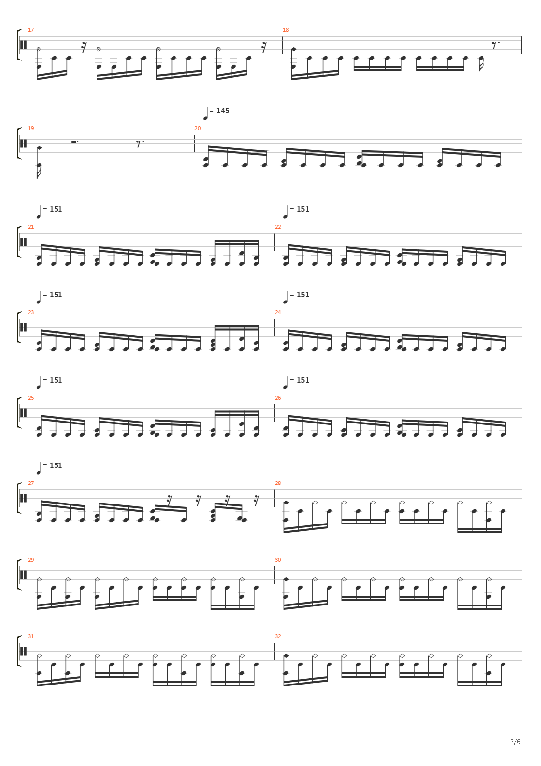 Crack In The Spine Of The Gallant吉他谱