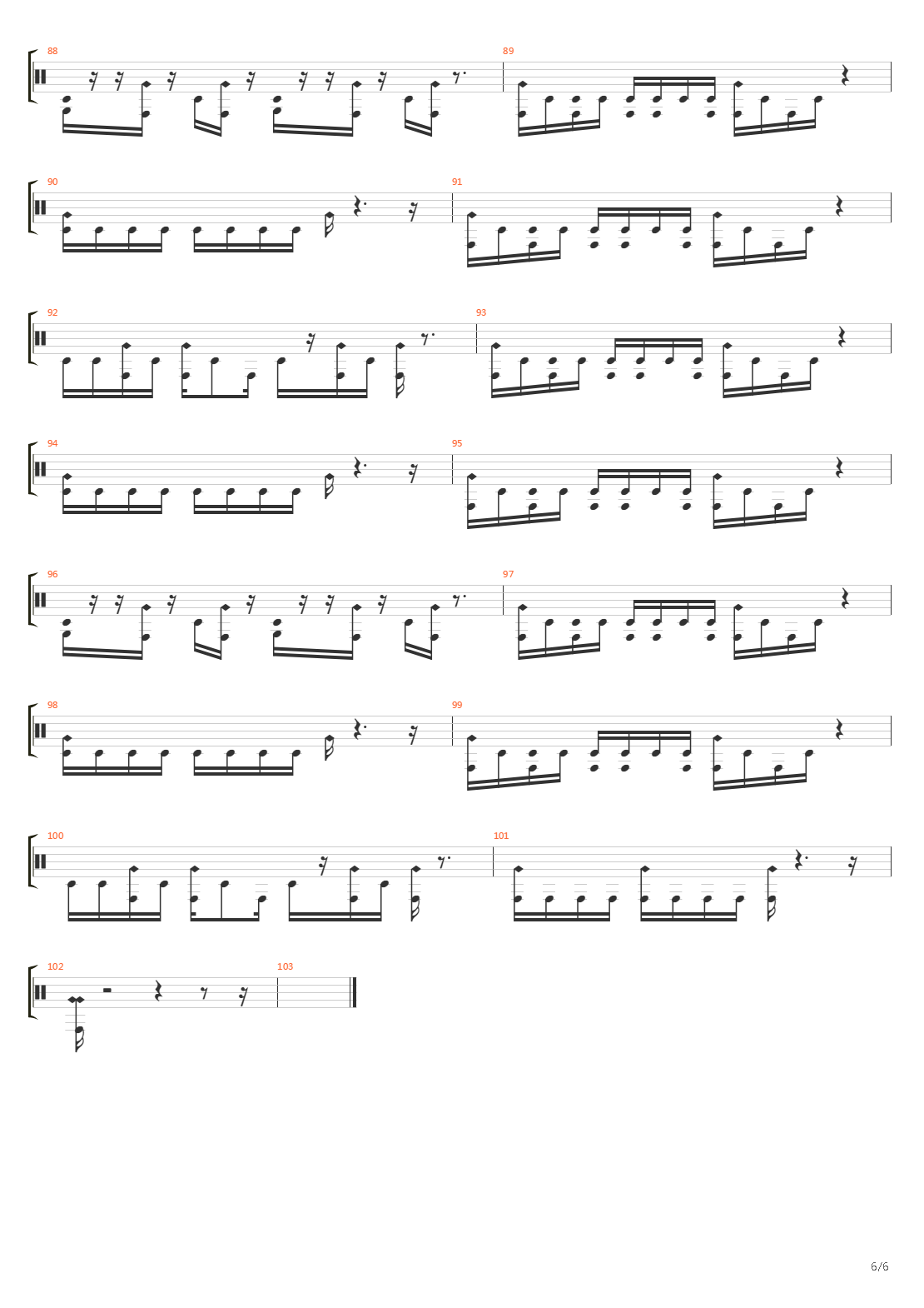 Crack In The Spine Of The Gallant吉他谱