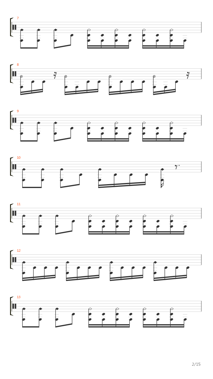 Crack In The Spine Of The Gallant吉他谱