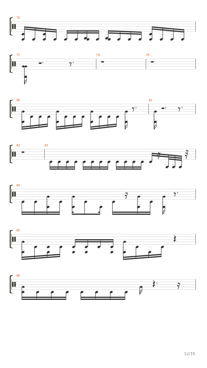 Crack In The Spine Of The Gallant吉他谱