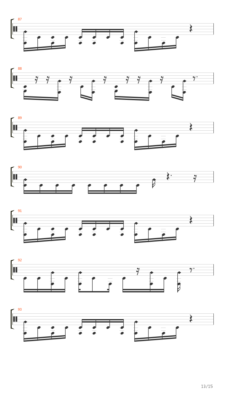 Crack In The Spine Of The Gallant吉他谱