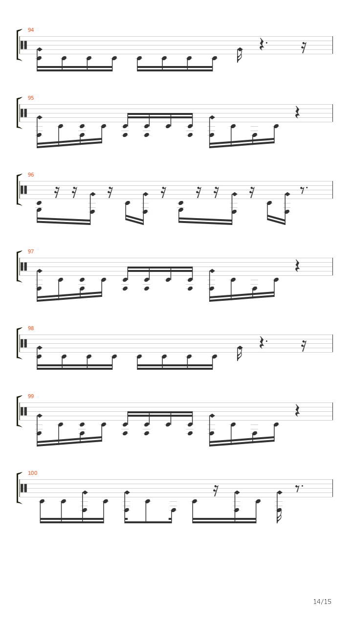 Crack In The Spine Of The Gallant吉他谱