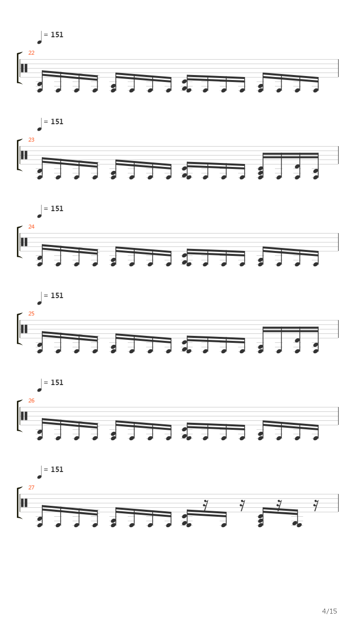 Crack In The Spine Of The Gallant吉他谱