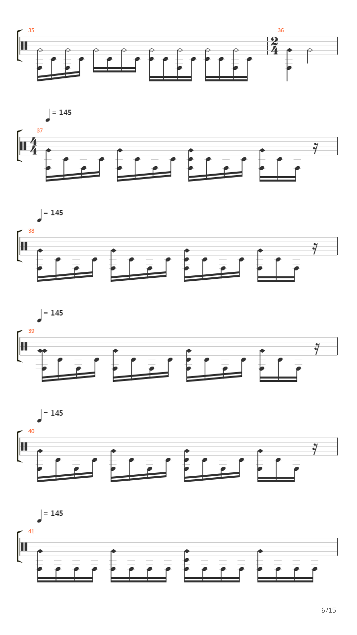 Crack In The Spine Of The Gallant吉他谱