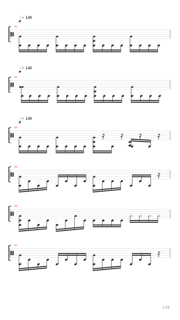 Crack In The Spine Of The Gallant吉他谱