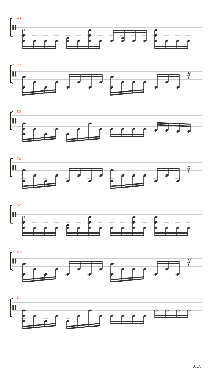 Crack In The Spine Of The Gallant吉他谱