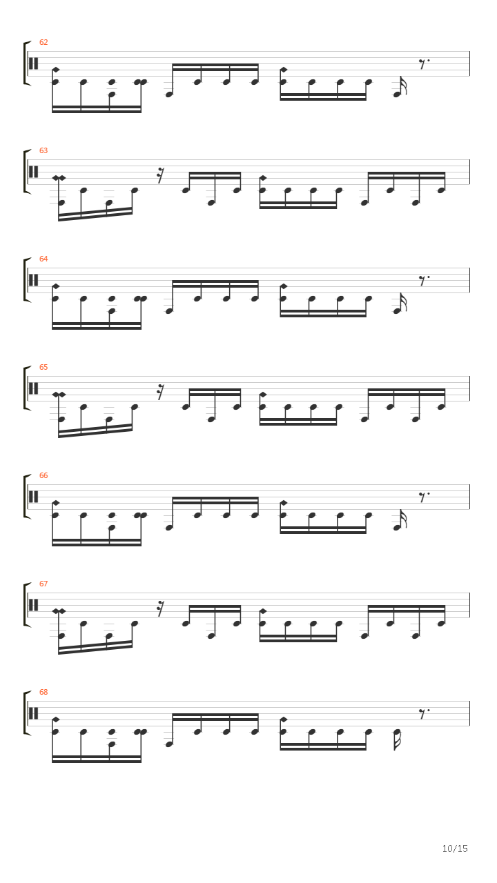 Crack In The Spine Of The Gallant吉他谱