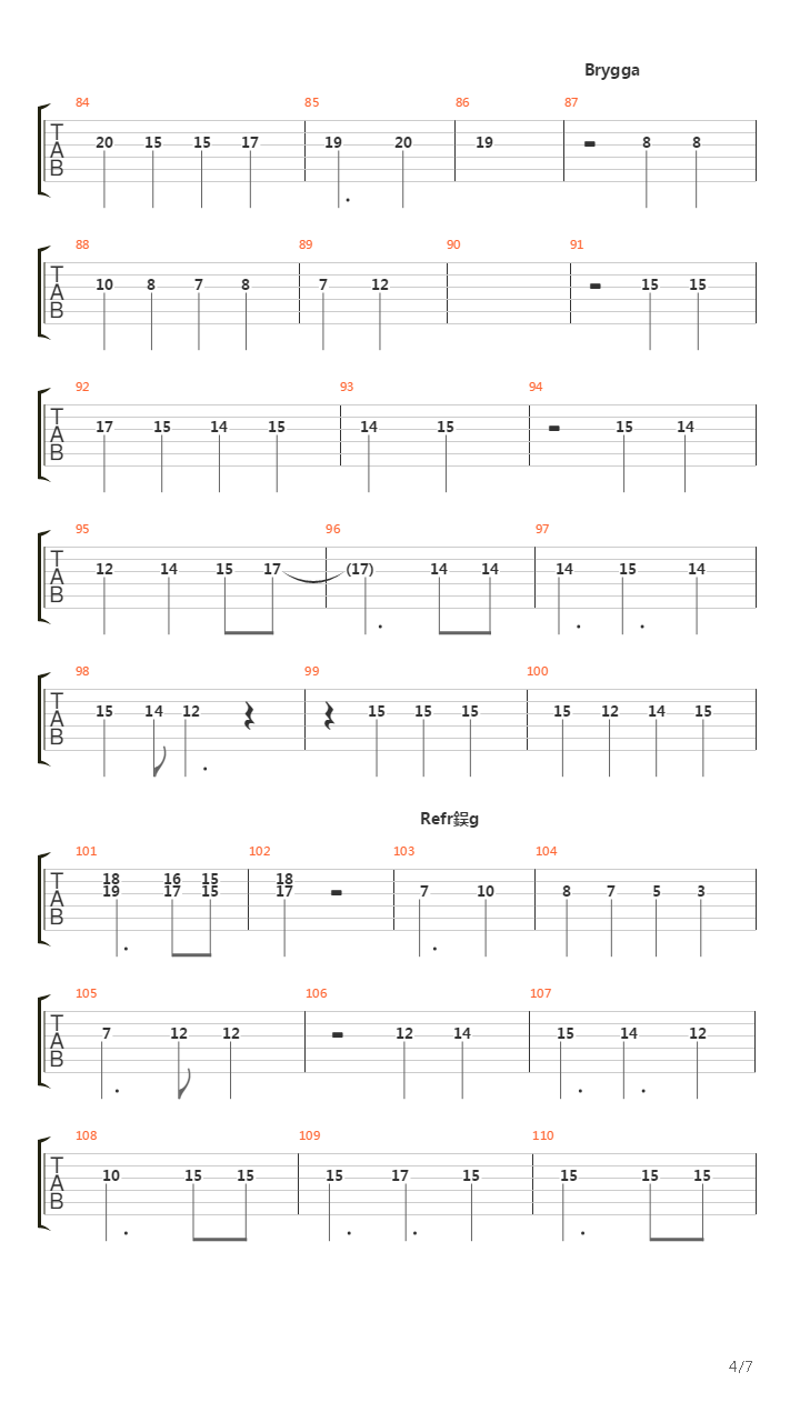 Way To Heelh吉他谱