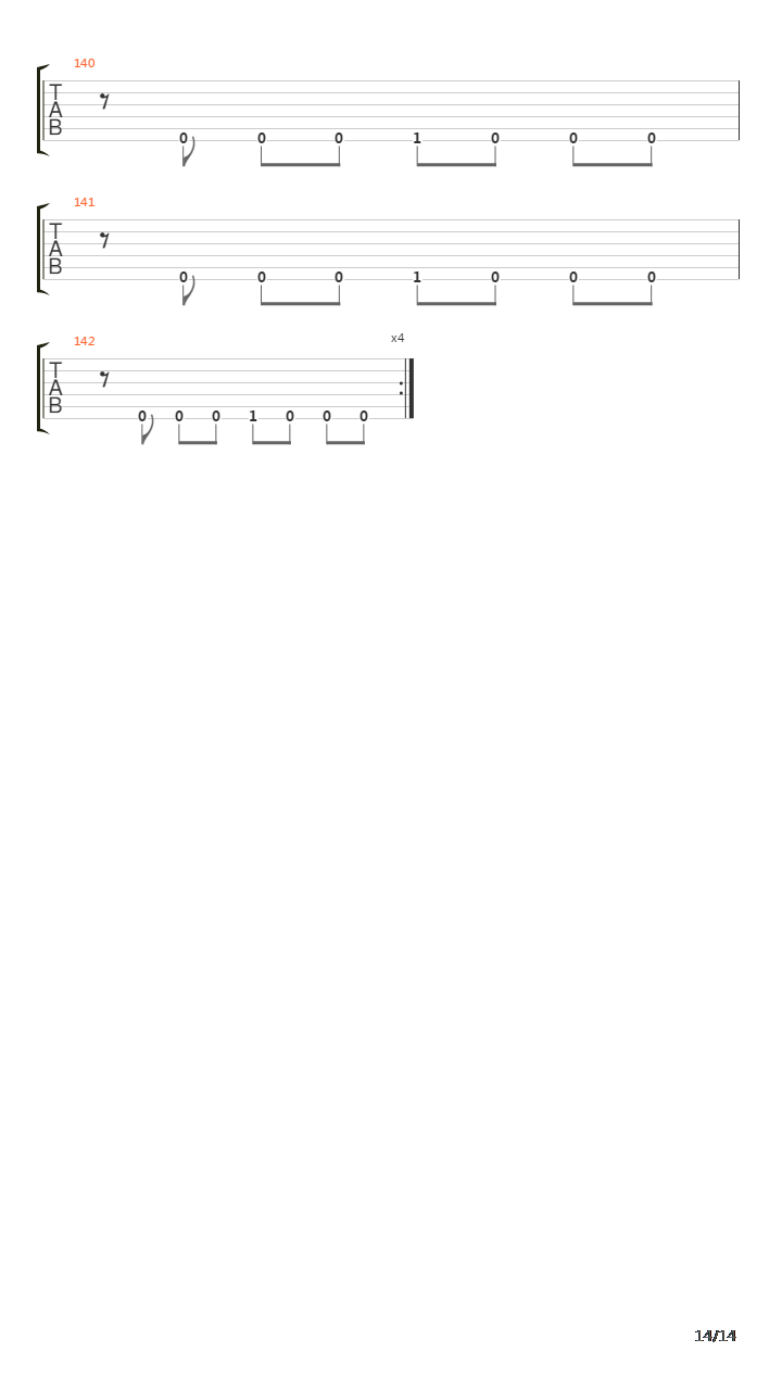 Aftermath吉他谱