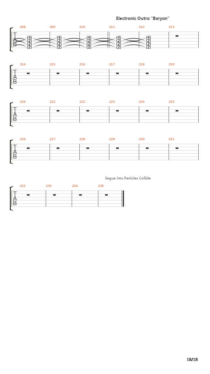 Baryogenesis吉他谱