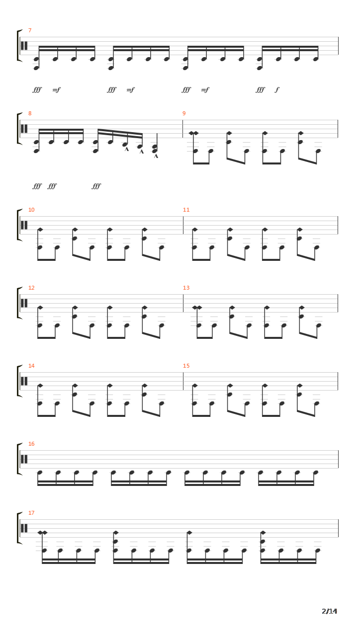 Fruity Lexia Drums吉他谱