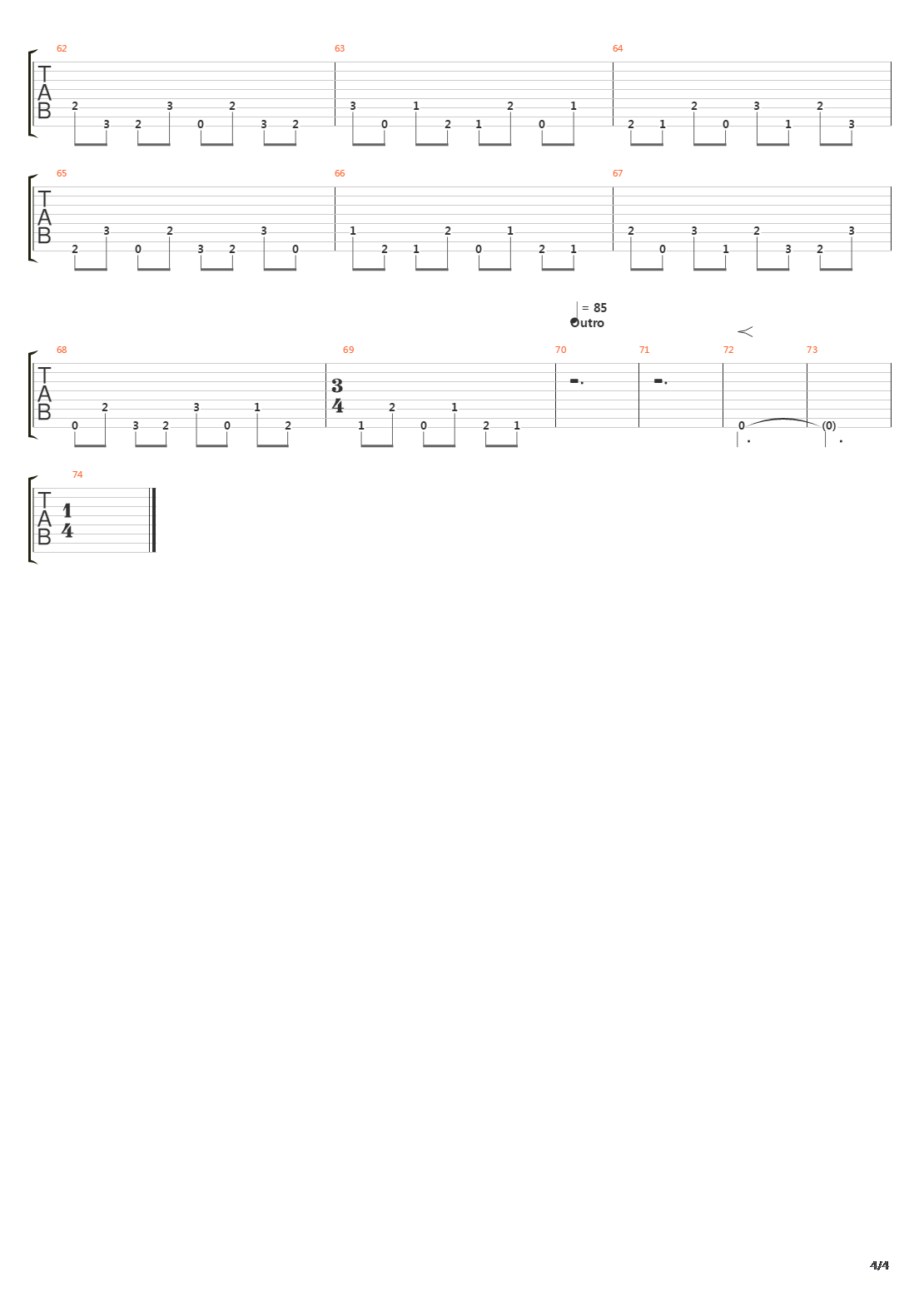 Dianoia吉他谱