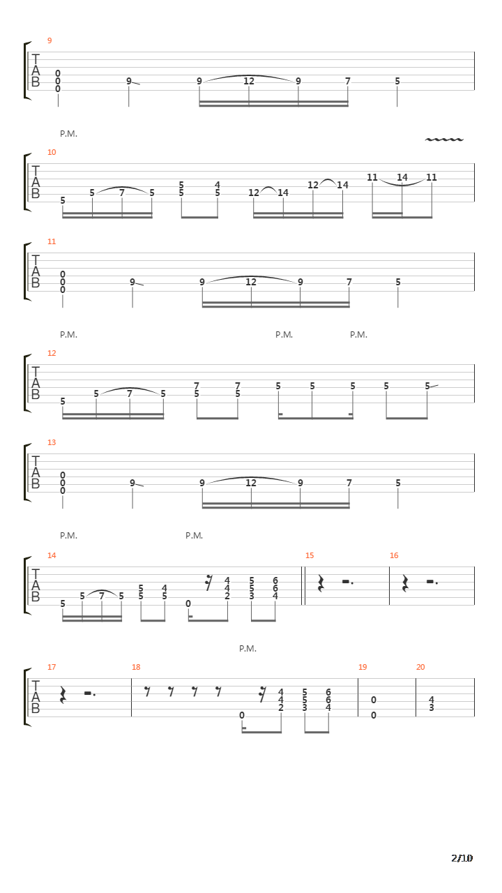 Playing Dead吉他谱