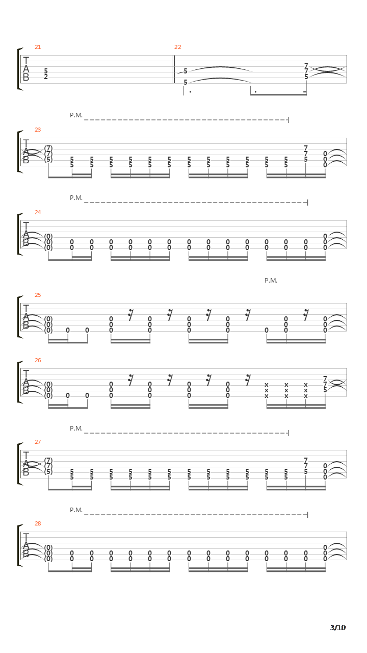 Playing Dead吉他谱