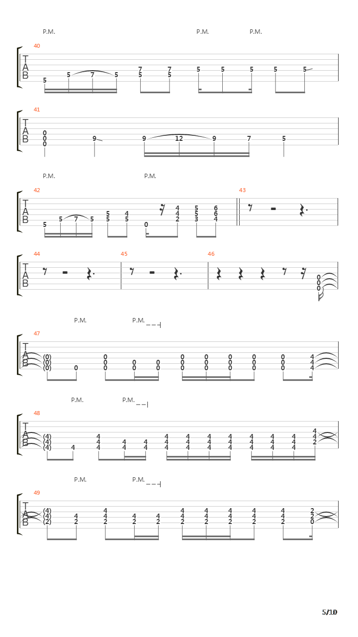 Playing Dead吉他谱