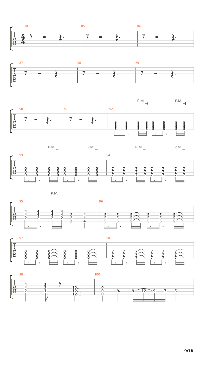 Playing Dead吉他谱