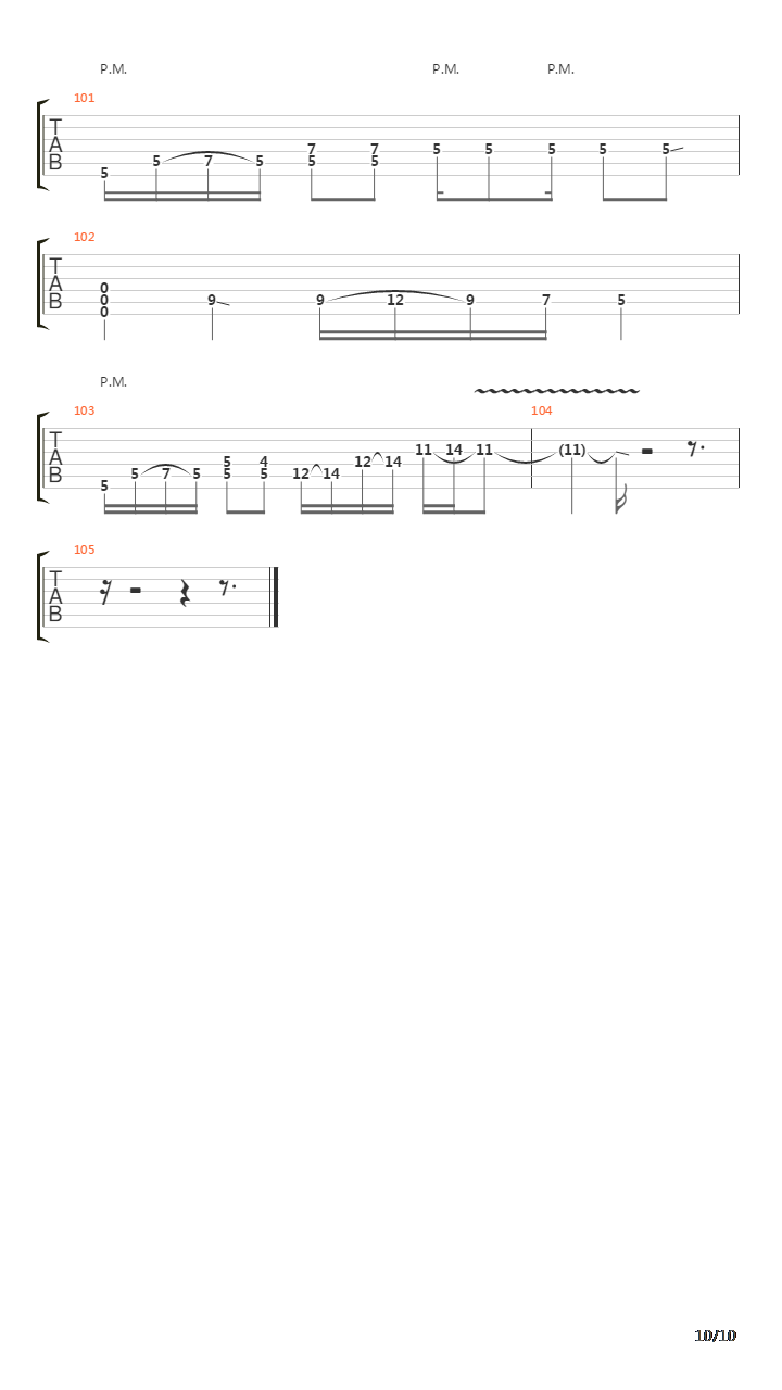 Playing Dead吉他谱