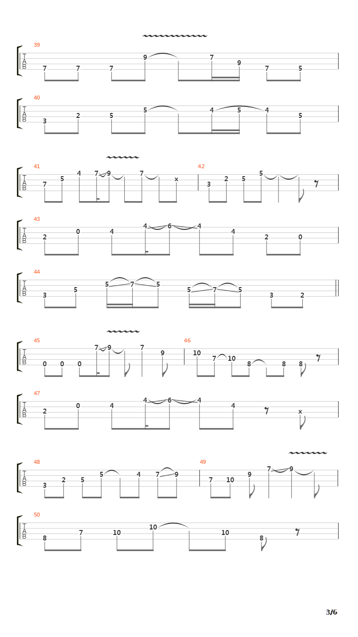 The Charade吉他谱