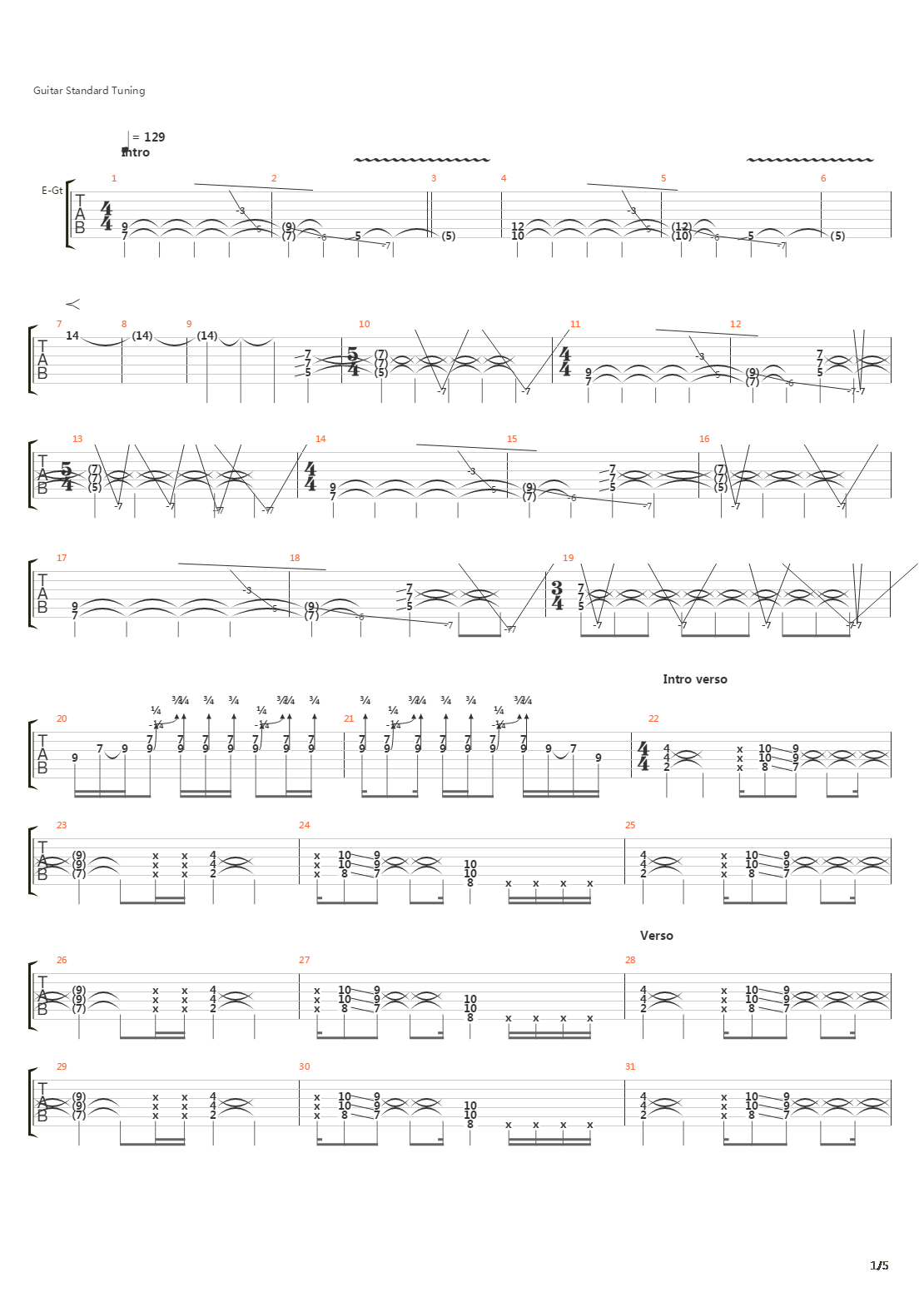 Long Way Back From Hell吉他谱