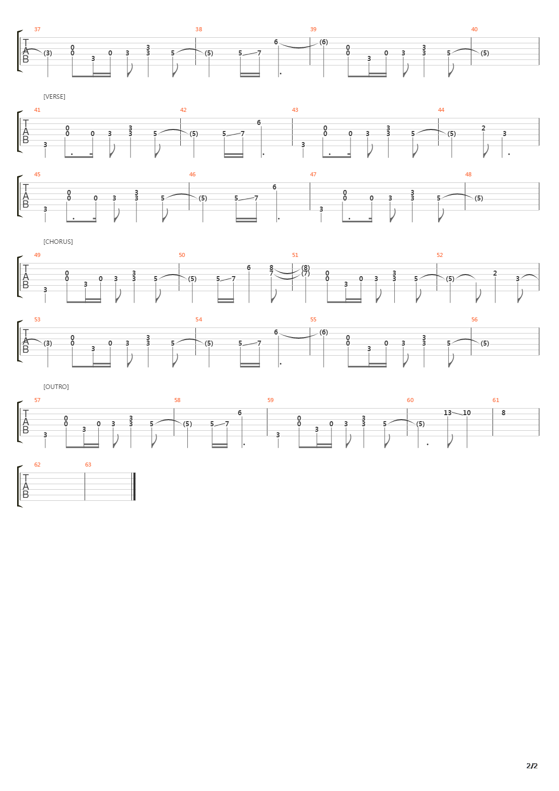 Long And Lost吉他谱