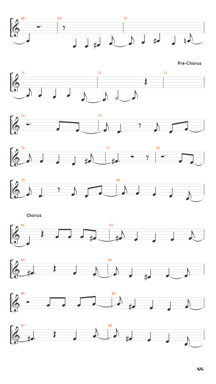 Rope吉他谱