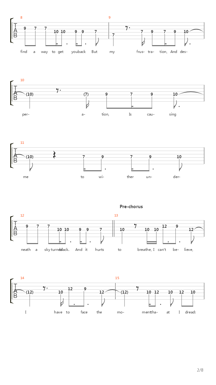 Dead吉他谱