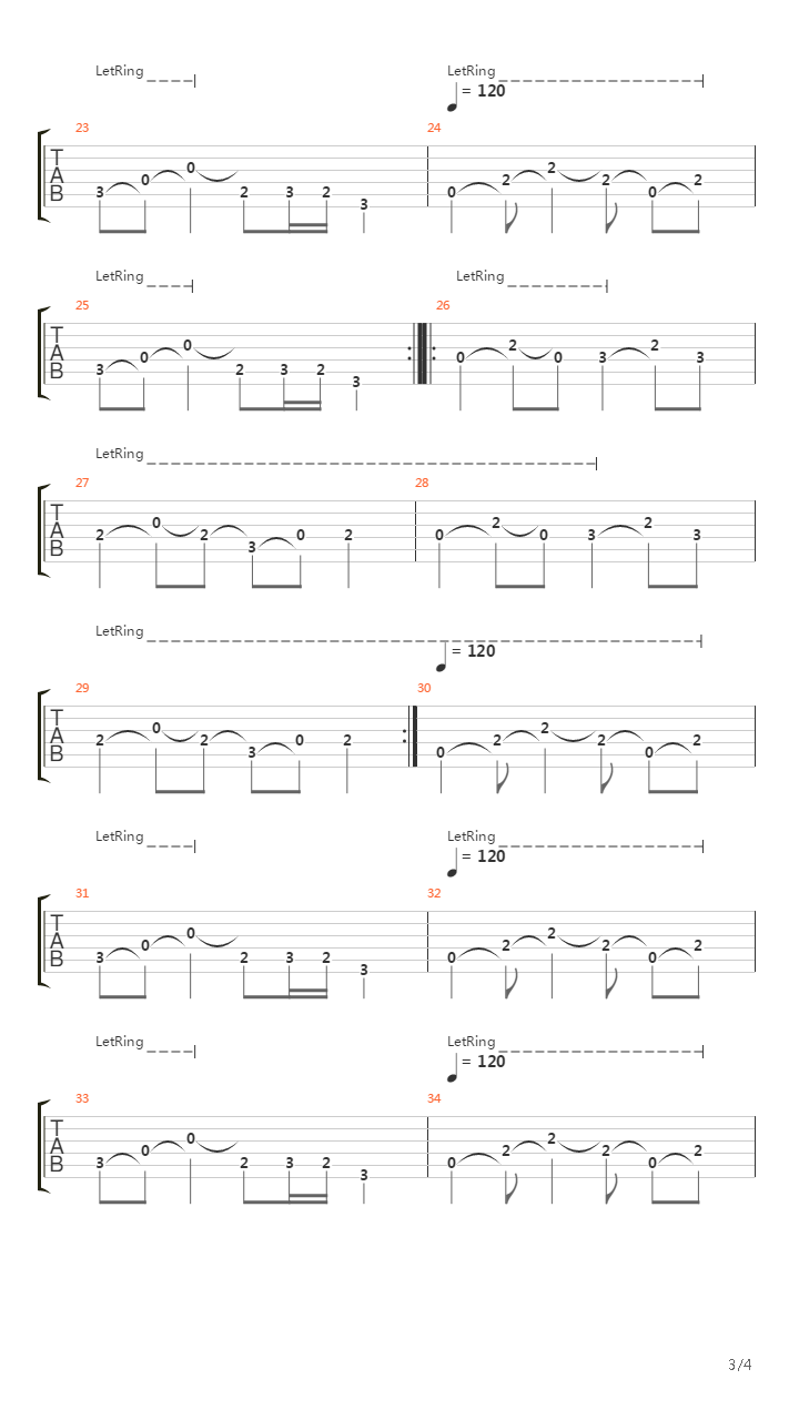 Storming Through The Whitelight吉他谱