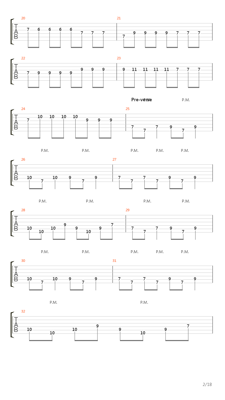 Unsung吉他谱