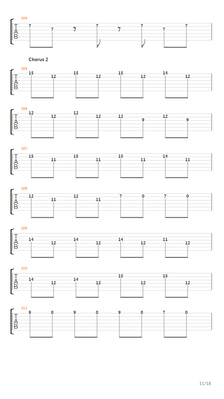 Unsung吉他谱
