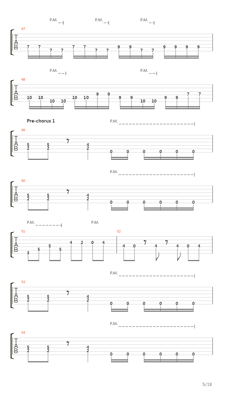 Unsung吉他谱