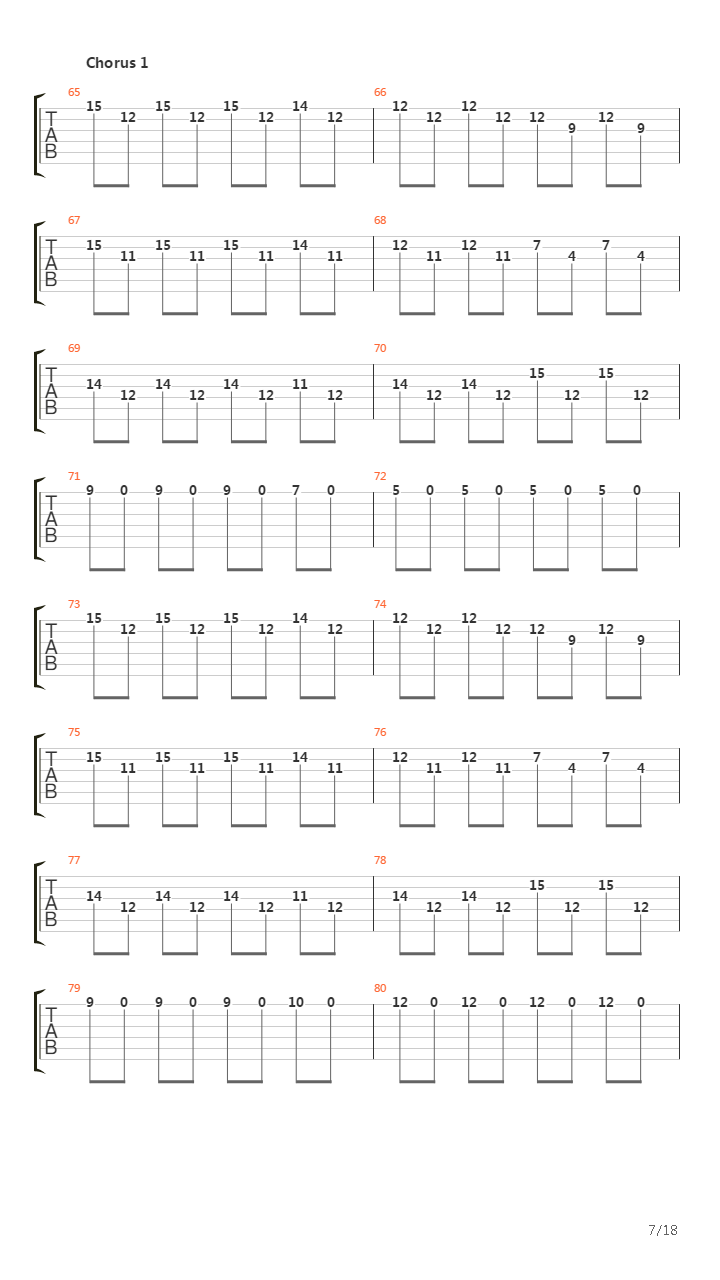 Unsung吉他谱