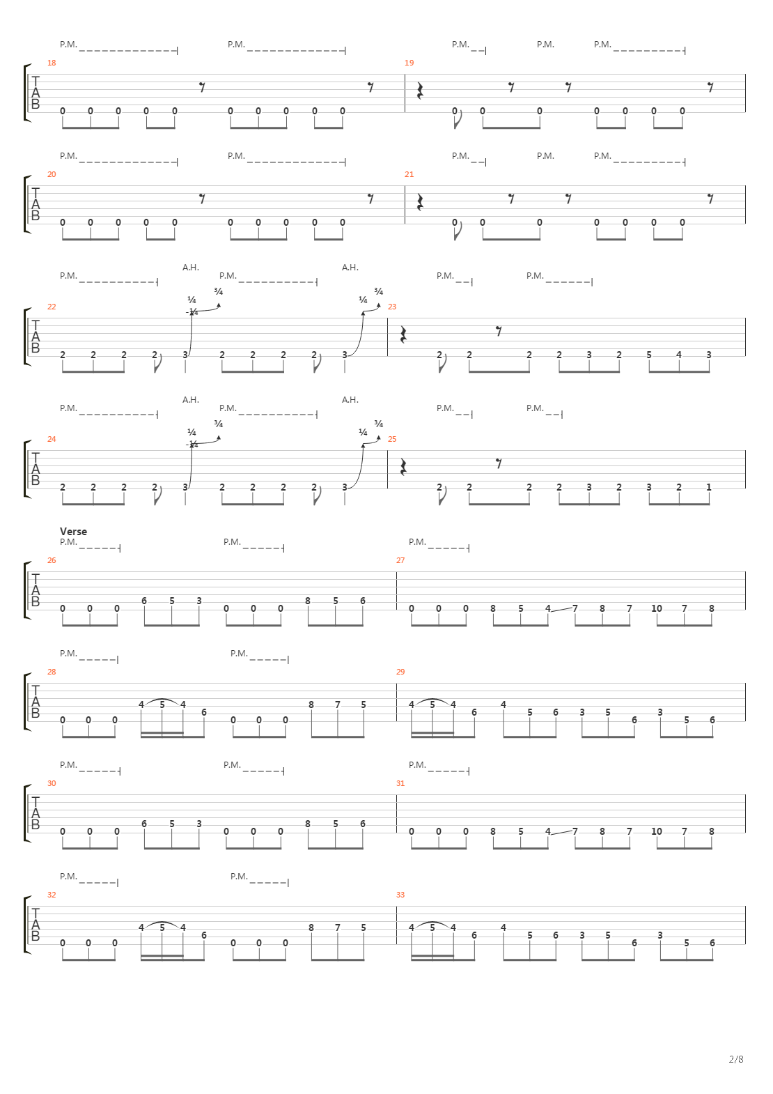 Laid To Rest吉他谱