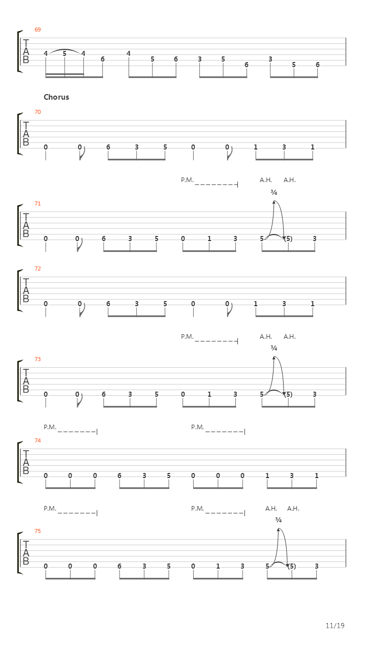 Laid To Rest吉他谱