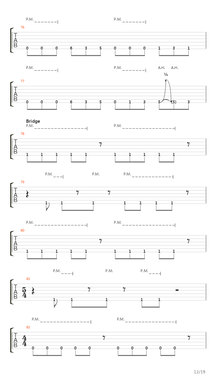 Laid To Rest吉他谱