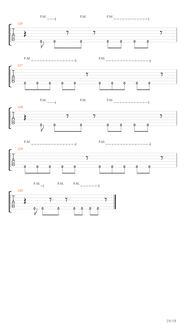 Laid To Rest吉他谱