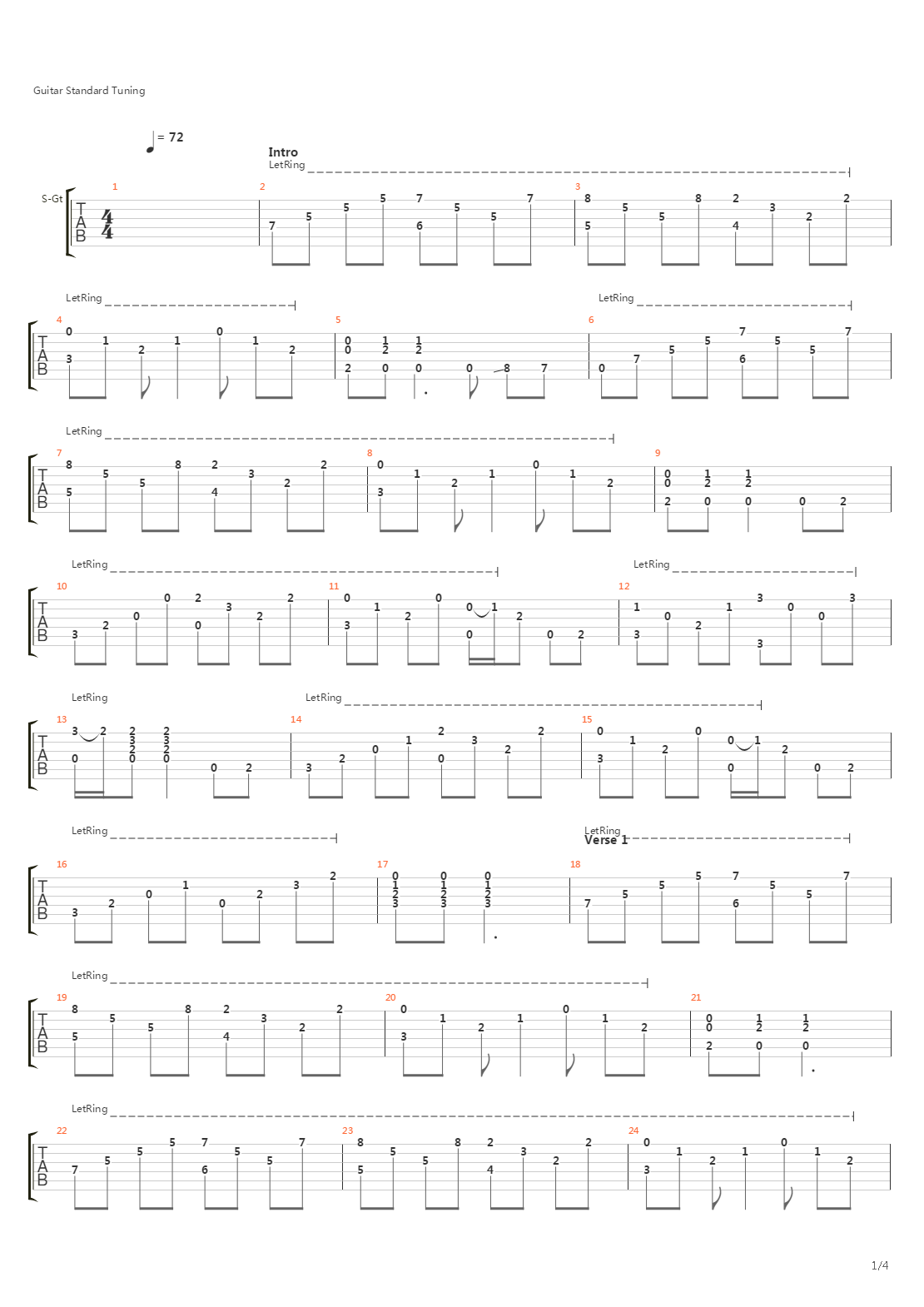 Stairway To Heaven吉他谱