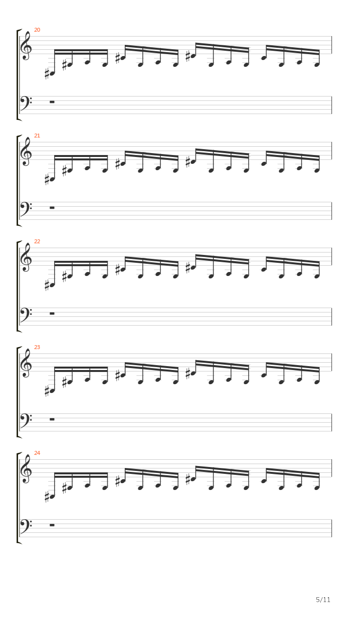 Across The Line吉他谱